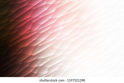Light Pink, Red vector template with crystals, triangles. Abstract gradient illustration with triangles. Pattern for busines ad, booklets, leaflets