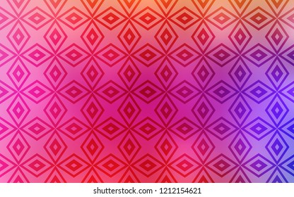 Light Pink, Red vector template with crystals, rectangles. Decorative design in abstract style with rectangles. Modern template for your landing page.