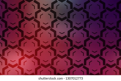 Light Pink, Red vector template with curved lines. Glitter abstract illustration with wry lines. A completely new template for your design.