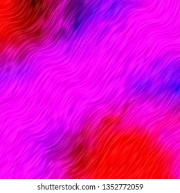 Light Pink, Red vector template with wry lines. Abstract gradient illustration with wry lines. Pattern for busines booklets, leaflets