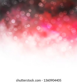 Light Pink, Red vector template with circles. Colorful illustration with gradient dots in nature style. Pattern for websites, landing pages.