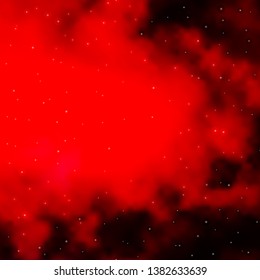 Light Pink, Red vector template with neon stars. Colorful illustration in abstract style with gradient stars. Best design for your ad, poster, banner.