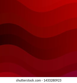 Light Pink, Red vector template with wry lines. Bright illustration with gradient circular arcs. Best design for your ad, poster, banner.
