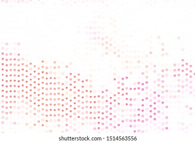 Light Pink, Red vector template with bent lines. Glitter abstract illustration with wry lines. A completely new design for your business.