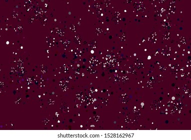 Light Pink, Red vector template with chaotic shapes. Illustration with colorful gradient shapes in abstract style. Simple design for your web site.