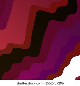 Light Pink, Red vector template with wry lines. Abstract gradient illustration with wry lines. Pattern for websites, landing pages.