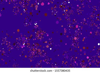 Light Pink, Red vector template with chaotic shapes. Illustration with colorful gradient shapes in abstract style. Background for a cell phone.