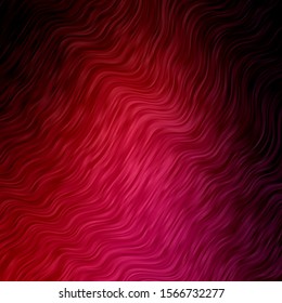 Light Pink, Red vector template with curves. Gradient illustration in simple style with bows. Best design for your posters, banners.