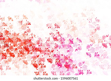 Light Pink, Red vector template with chaotic shapes. Simple colorful illustration with abstract gradient shapes. Best smart design for your business.
