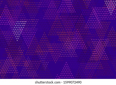 Light Pink, Red vector template with crystals, circles. Circles, lines on abstract background with colorful gradient. Best design for poster, banner.