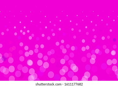 Light Pink, Red vector template with circles. Blurred decorative design in abstract style with bubbles. New template for your brand book.