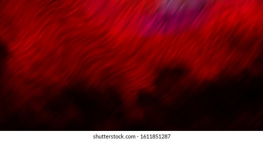Light Pink, Red vector template with wry lines. Colorful abstract illustration with gradient curves. Design for your business promotion.