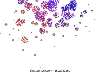 Light Pink, Red vector template with chaotic shapes. Modern abstract illustration with colorful random forms. Best smart design for your business.