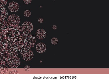 Light Pink, Red vector template with circles. Abstract illustration with colored bubbles in nature style. Design for your business advert.