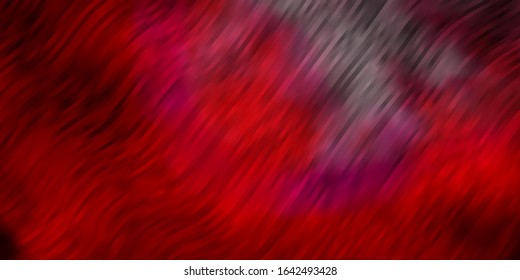 Light Pink, Red vector template with wry lines. Colorful abstract illustration with gradient curves. Design for your business promotion.