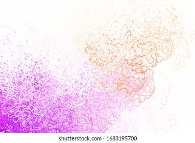 Light Pink, Red vector template with circles, lines. Decorative design in abstract style with bubbles, lines. New template for your brand book.