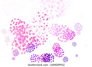 Light Pink, Red vector template with chaotic shapes. Simple colorful illustration with abstract gradient shapes. Best smart design for your business.