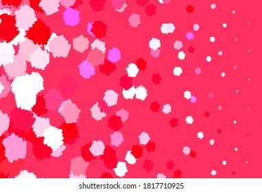 Light Pink, Red vector template with chaotic shapes. Illustration with colorful gradient shapes in abstract style. Best smart design for your business.