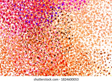 Light Pink, Red vector template with circles. Beautiful colored illustration with blurred circles in nature style. Pattern for futuristic ad, booklets.