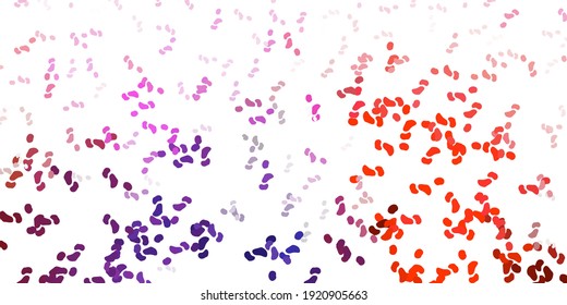 Light pink, red vector template with abstract forms. Colorful abstract forms with gradient in simple style. Elegant design for wallpaper set.