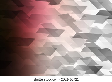 Hellrosa, rote Vektorvorlage mit Rhombus. Abstrakte Farbverlauf-Abbildung mit Rechtecken. Moderne Vorlage für Ihre Zielseite.