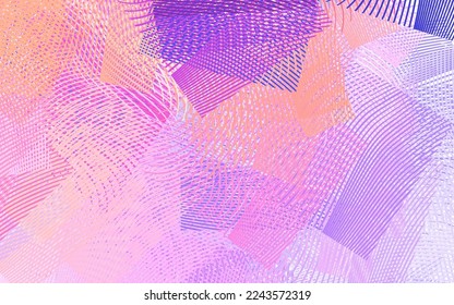 Light Pink, Red vector template with wry lines. A circumflex abstract illustration with gradient. A sample for your ideas.