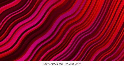 Light Pink, Red vector template with lines. Abstract gradient illustration with wry lines. Pattern for websites, landing pages.