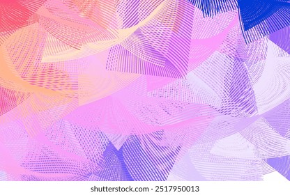 Light Pink, Red vector template with chaotic shapes. Illustration with colorful gradient shapes in abstract style. Background for a cell phone.