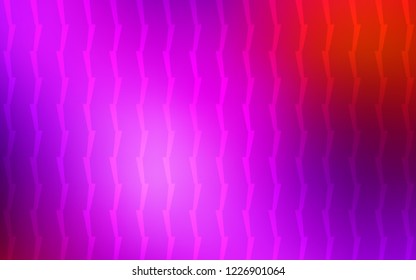 Light Pink, Red vector texture with colored lines. Lines on blurred abstract background with gradient. The pattern for ad, booklets, leaflets.