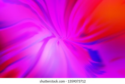 Light Pink, Red vector texture with bent lines. Colorful geometric sample with gradient lines.  Brand new design for your ads, poster, banner.