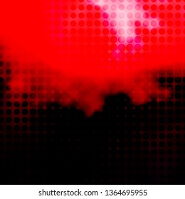 Light Pink, Red vector texture with circles. Illustration with set of shining colorful abstract spheres. Pattern for business ads.