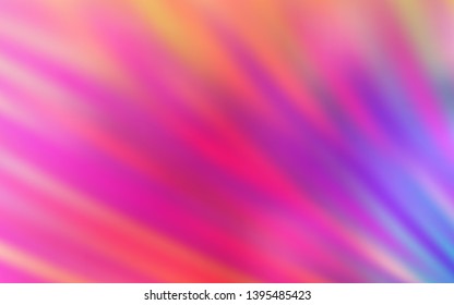 Light Pink, Red vector texture with colored lines. Shining colored illustration with sharp stripes. Smart design for your business advert.