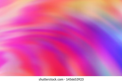 Light Pink, Red vector texture with curved lines. Geometric illustration in abstract style with gradient.  New composition for your brand book.