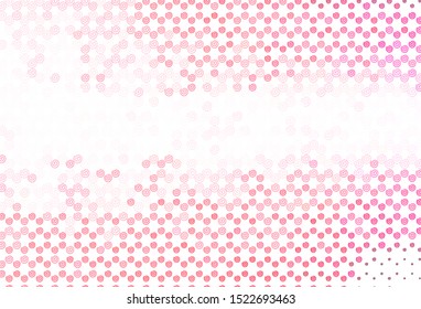Light Pink, Red vector texture with wry lines. Modern gradient abstract illustration with bandy lines. A completely new template for your design.