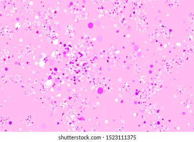 Light Pink, Red vector texture with abstract forms. Decorative design in abstract style with random forms. Best smart design for your business.