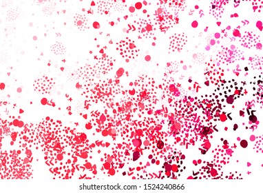 Light Pink, Red vector texture with abstract forms. Simple colorful illustration with abstract gradient shapes. Simple design for your web site.