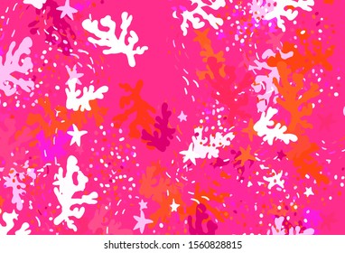 Light Pink, Red vector texture with abstract forms. Illustration with colorful gradient shapes in abstract style. Elegant design for wallpapers.
