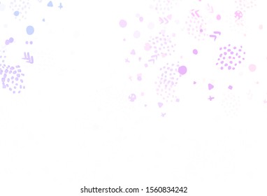 Light Pink, Red vector texture with abstract forms. Simple colorful illustration with abstract gradient shapes. Elegant design for wallpapers.
