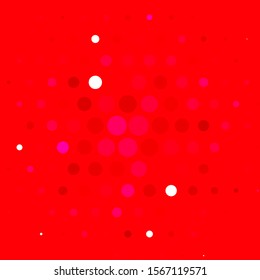 Light Pink, Red vector texture with disks. Abstract illustration with colorful spots in nature style. Pattern for websites.