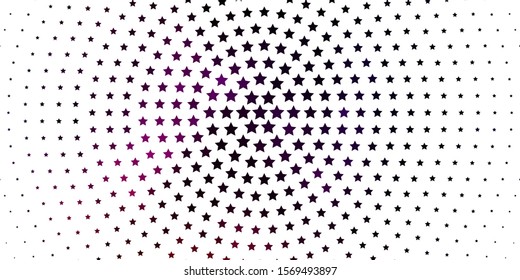 Light Pink, Red vector texture with beautiful stars. Decorative illustration with stars on abstract template. Pattern for new year ad, booklets.