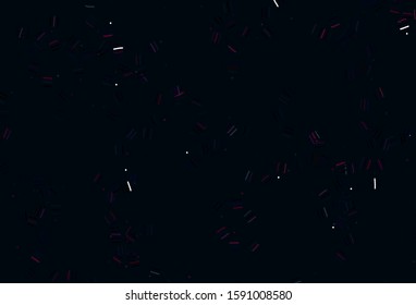 Light Pink, Red vector texture with colored lines, dots. Lines on blurred abstract background with gradient. Pattern for ads, posters, banners.