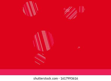 Light Pink, Red vector texture with disks. Illustration with set of shining colorful abstract circles. Design for poster, banner of websites.