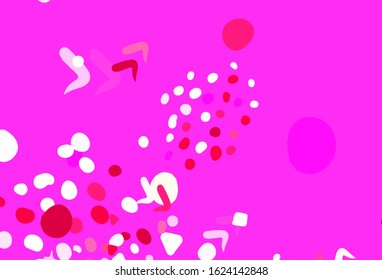 Light Pink, Red vector texture with abstract forms. Illustration with colorful gradient shapes in abstract style. Best smart design for your business.