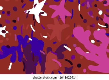 Light Pink, Red vector texture with abstract forms. Decorative design in abstract style with random forms. Best smart design for your business.