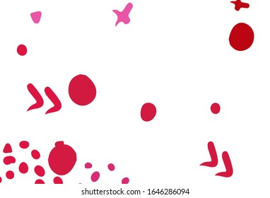 Light Pink, Red vector texture with abstract forms. Simple colorful illustration with abstract gradient shapes. Best smart design for your business.