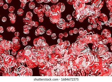 Light Pink, Red vector texture with abstract forms. Colorful chaotic forms with gradient in modern style. Best smart design for your business.