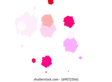 Light Pink, Red vector texture with abstract forms. Simple colorful illustration with abstract gradient shapes. Simple design for your web site.