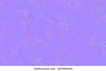 Light Pink, Red vector texture with artificial intelligence concept. Shining illustration with AI shapes on abstract template. Pattern for  poster, banner of technology.