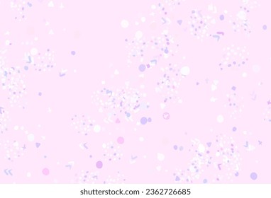 Light Pink, Red vector texture with abstract forms. Simple colorful illustration with abstract gradient shapes. Elegant design for wallpapers.