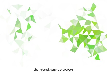 Light Pink, Red vector triangle mosaic cover. Elegant bright polygonal illustration with gradient. Completely new template for your banner.
